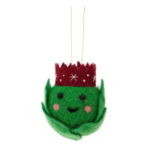 Textil karácsonyfadísz Brussel Sprout – Sass & Belle