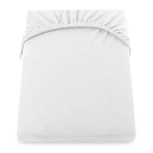 Fehér gumis jersey lepedő 140x200 cm Amber – DecoKing