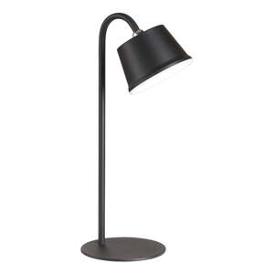 Fekete LED asztali lámpa fém búrával (magasság 34 cm) Voet – Fischer & Honsel