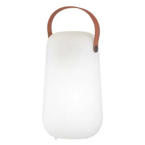Fehér-barna LED asztali lámpa (magasság 26 cm) Collgar – Fischer & Honsel