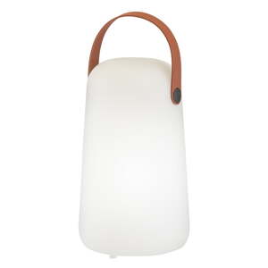 Fehér-barna LED asztali lámpa (magasság 21 cm) Collgar – Fischer & Honsel