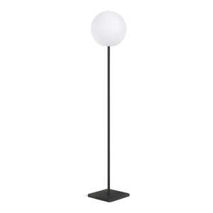 Fehér-fekete LED állólámpa távirányítóval (magasság 120 cm) Dinesh – Kave Home