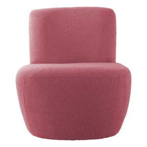 Rózsaszín buklé fotel Ada – Leitmotiv