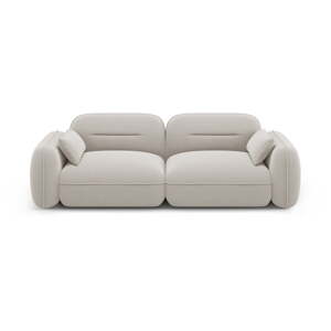 Krémszínű bársony kanapé 230 cm Audrey – Interieurs 86