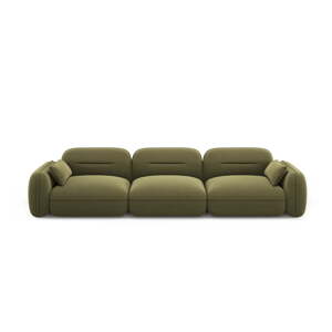 Zöld bársony kanapé 320 cm Audrey – Interieurs 86