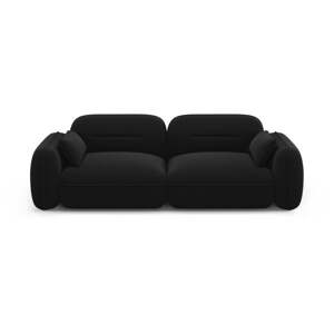 Fekete bársony kanapé 230 cm Audrey – Interieurs 86