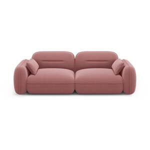 Rózsaszín bársony kanapé 230 cm Audrey – Interieurs 86