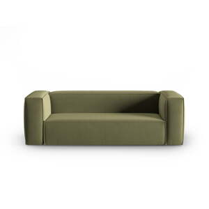 Zöld bársony kanapé 200 cm Mackay – Cosmopolitan Design