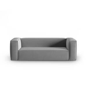 Szürke bársony kanapé 200 cm Mackay – Cosmopolitan Design