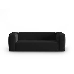 Fekete bársony kanapé 200 cm Mackay – Cosmopolitan Design