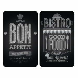 Bon Appetit üveg tűzhelyvédő szett 2 db-os, 52 x 30 cm - Wenko