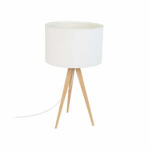 Tripod Wood fehér asztali lámpa, ø 28 cm - Zuiver