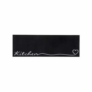Kitchen fekete futószőnyeg, 50 x 150 cm - Zala Living