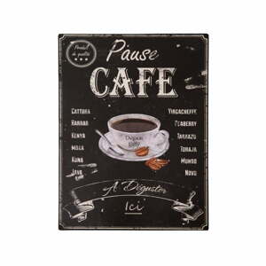 Pause Café pléhtábla - Antic Line