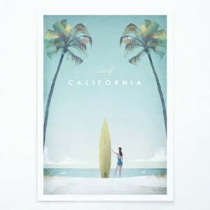 Poszter California, 30x40 cm - Travelposter