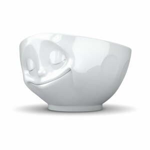 Fehér 'boldog' porcelán tálka - 58products