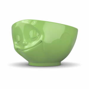 Zöld 'boldog' porcelántálka - 58products