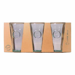 Authentic 3 db pohár újrahasznosított üvegből, 300 ml - Ego Dekor