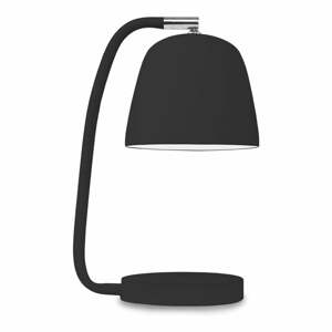 Fekete asztali lámpa fém búrával (magasság 28 cm) Newport – it's about RoMi