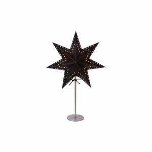 Bobo fekete világító csillag dekoráció, magasság 51 cm - Star Trading